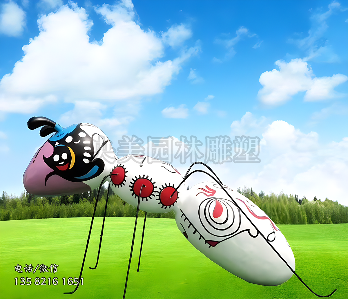 手工彩繪玻璃鋼螞蟻雕塑