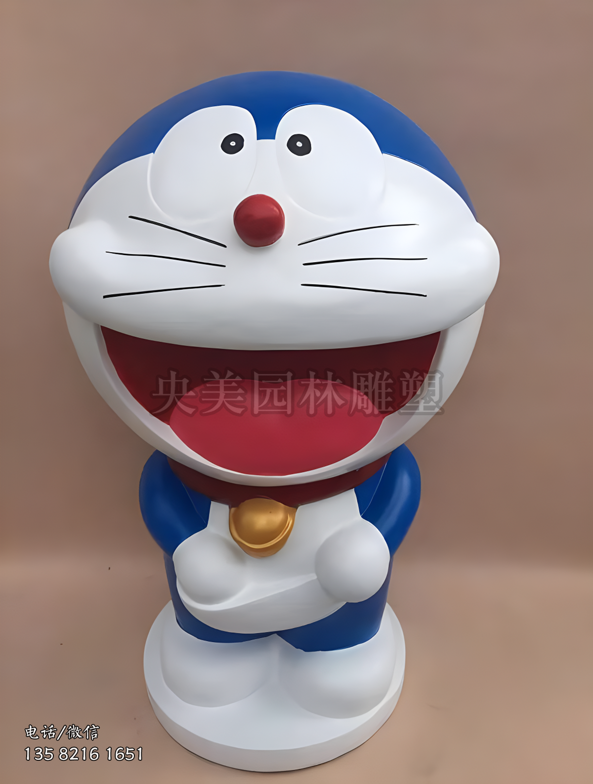 玻璃鋼哆啦A夢動漫人物雕塑