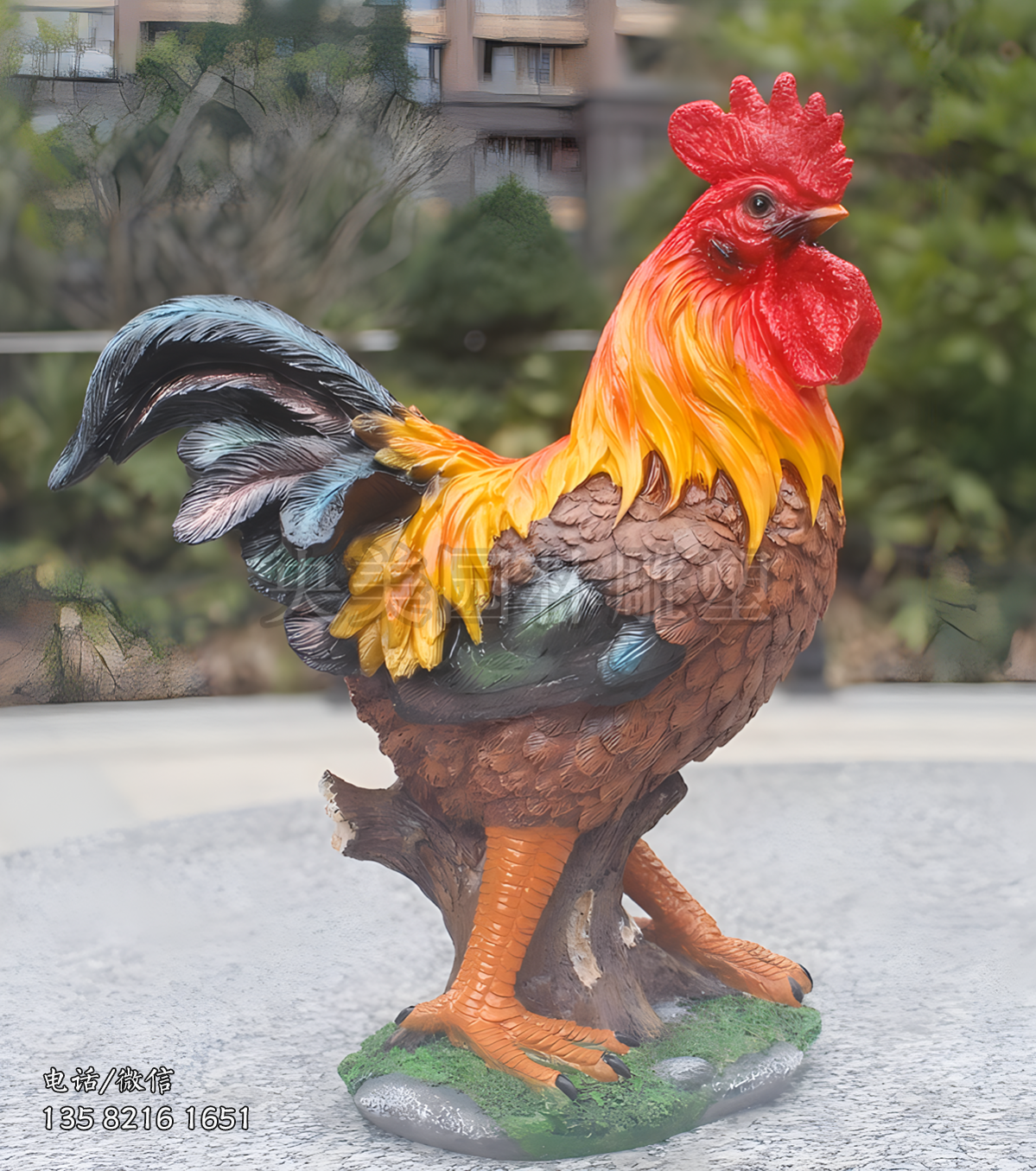 仿真公雞玻璃鋼雕塑