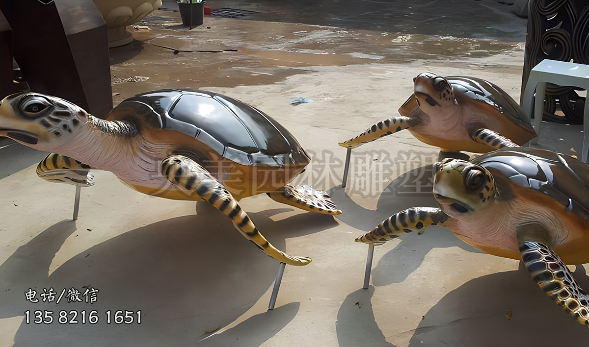 玻璃鋼仿真海龜雕塑擺件