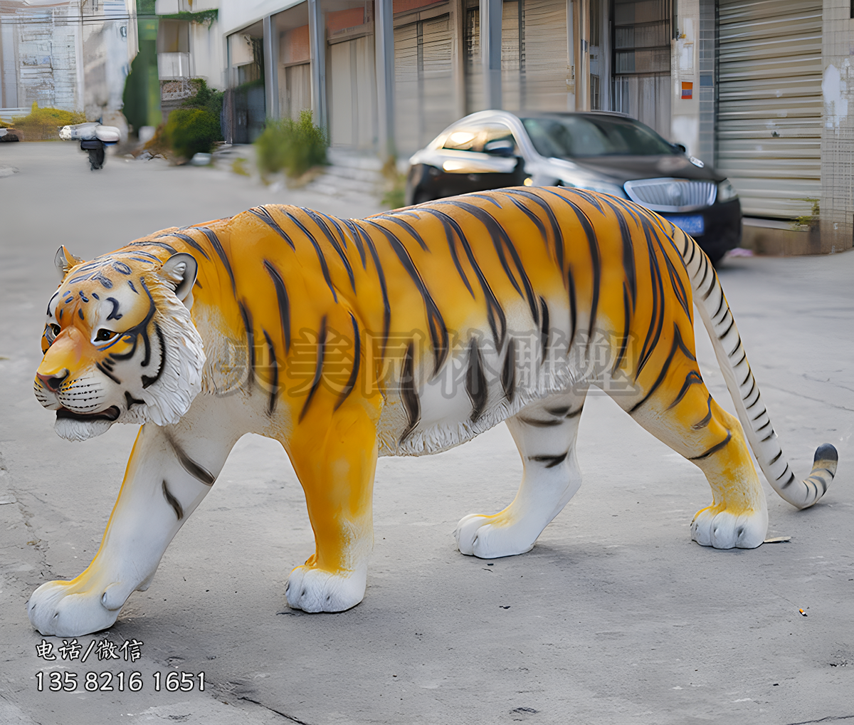 玻璃鋼仿真老虎雕塑