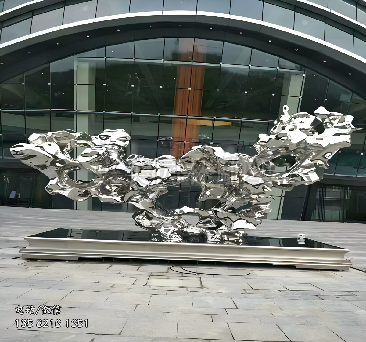 手工鍛造不銹鋼太湖石景觀雕塑