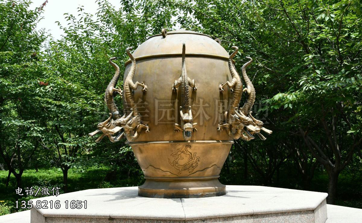 純銅地動(dòng)儀景觀銅雕