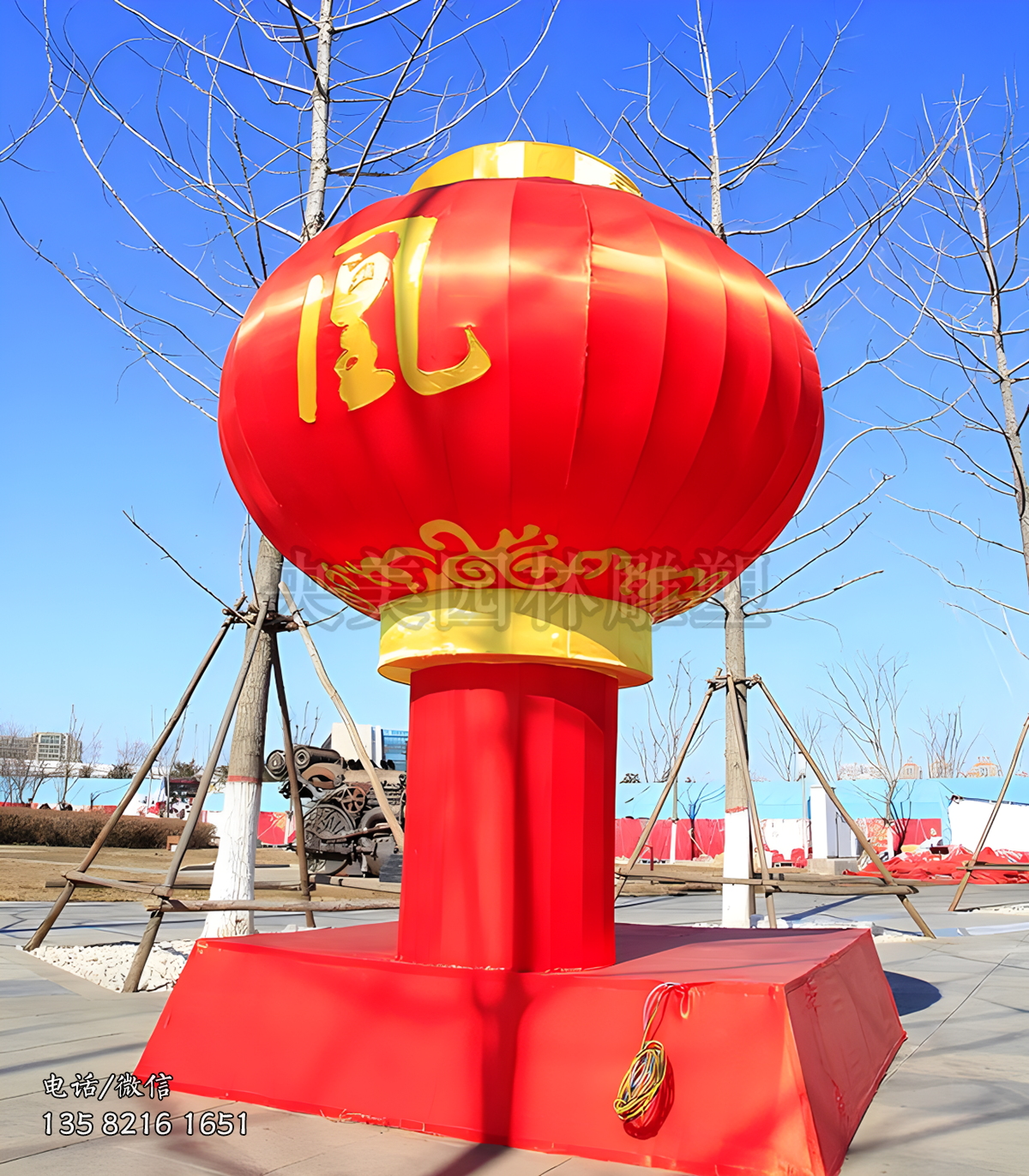 玻璃鋼仿真燈籠雕塑