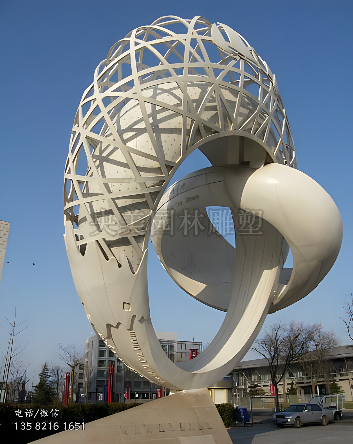 創意圓環戒指雕塑