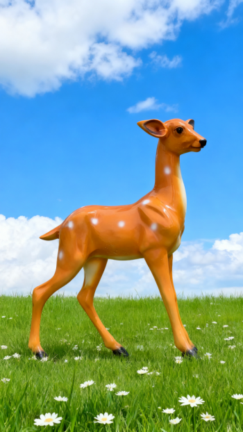 玻璃鋼仿真梅花鹿雕塑 (16)