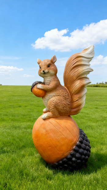 玻璃鋼仿真松鼠雕塑 (5)