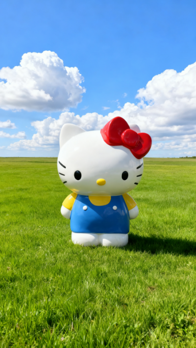 玻璃鋼HelloKitty貓雕塑 (8)