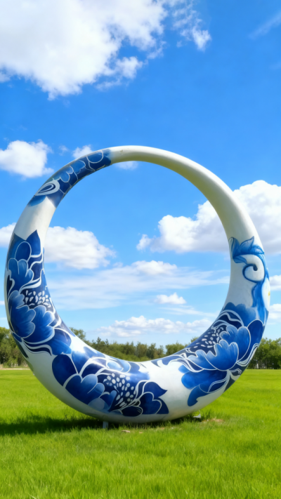 不銹鋼月亮雕塑 (12)