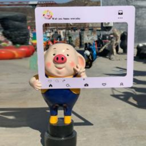 網紅小豬 玻璃鋼