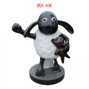 玻璃鋼卡通小羊肖恩