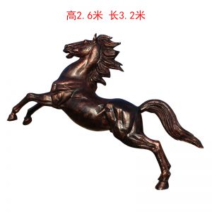 仿玻璃鋼銅立樁馬