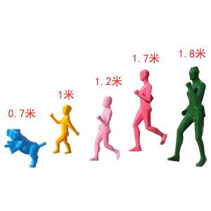 玻璃鋼抽象運動人物