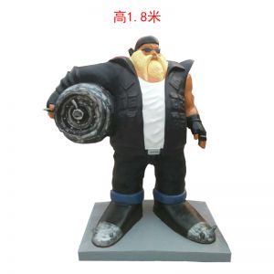 玻璃鋼英雄聯盟酒桶人物