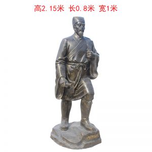 李時珍 古代名醫玻璃鋼仿銅